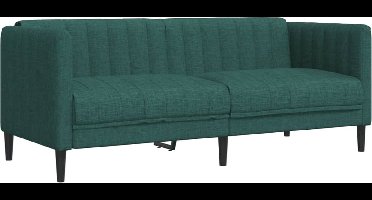 vidaXL - Tweezitsbank - stof - donkergroen