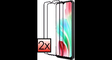 Screenprotector - 2 Stuks - Geschikt voor OPPO A18 - Full Cover - Beschermglas - Gehard Glas - Tempered Glass - Screen Protector