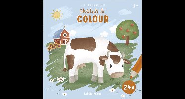 Little Dutch kleurboek Little Farm - Sketch & colour - kleurboek - tekenen - educatief