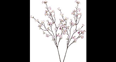 Emerald Kunstbloem bloesemtak - 3x - 95 cm - roze - kunst zijdebloemen