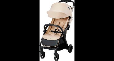 Kinderkraft APINO Kinderwagen – Tot 24 kg – Lichtgewicht & Automatisch Opvouwbaar – 4-Positie Rugleuning & Regelbare Voetsteun – Dune Beige
