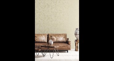 Behang - Natural FX 2 - G67748 - beige goud - slaapkamer en woonkamer behang - vliesbehang