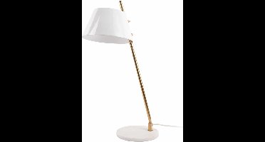 Leitmotiv Tafellamp Savvy - Wit - 19x33x53cm - Scandinavisch