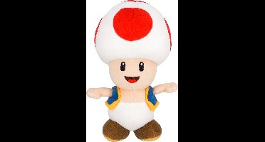 Nintendo Together+ Super Mario Bros Toad knuffel - 20 cm - Officieel gelicentieerd