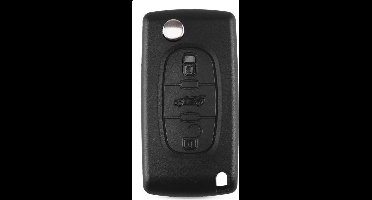 XEOD Autosleutelbehuizing - sleutelbehuizing auto - sleutel - Autosleutel / Geschikt voor: Peugeot 3 knops VA2