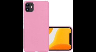 Hoesje - Geschikt voor Apple iPhone 11 - Sterk & Shockproof - Hoes Cover - Siliconen Case - Lichtroze