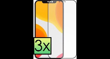 Screenprotector - 3 Stuks - Geschikt voor Apple iPhone X - Full Cover - Beschermglas - Gehard Glas - Tempered Glass - Screen Protector