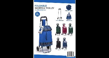 Boodschappentrolley 31L (1 stuk) assorti