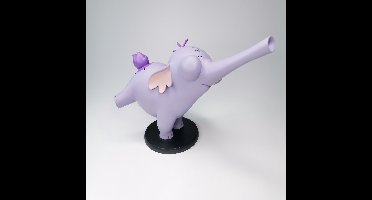 Winnie the Pooh, Statue, Figurine Trumpeting Lumpy 29cm . Beeldje Lolifant tromperterend.
