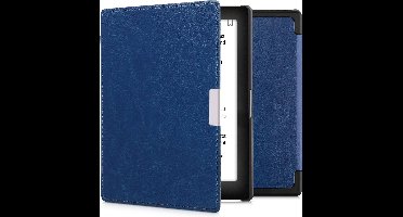 kwmobile e-reader hoesje geschikt voor Kobo Aura Edition 1 hoes - E reader flip case met magnetische sluiting - Ereader cover in blauw