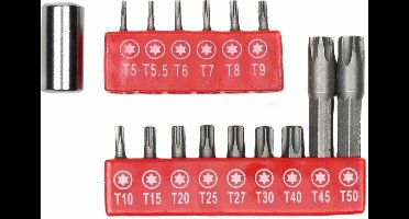 Benson Bitset Torx - Chroom Vanadium - 16-delig - Inclusief Bithouder