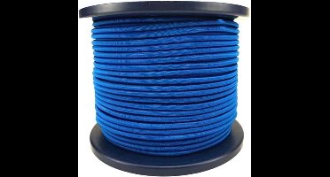 3mm Elastisch Touw - Blauw - 100 meter op rol