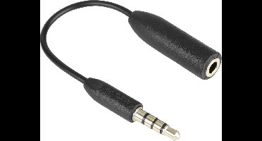 Saramonic SR-UC201, short adapter cable, 3.5mm TRS female to 3.5mm TRRS