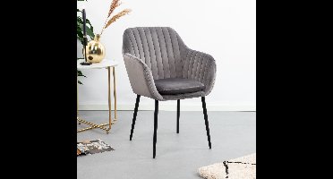 Sohome Eetkamerstoel Andre Velvet - Donkergrijs