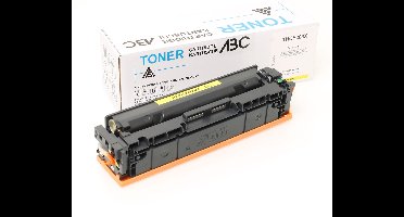 ABC huismerk toner geel geschikt voor HP Laserjet Pro M254 M254dw M254nw MFP M280 M280nw M281 M281fdn M281fdw M 254 M 254dw M 254nw M 280 M 280nw M 281 M 281fdn M 281fdw HP 202A 202X CF542A CF542X