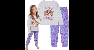 PAW Patrol SKYE - Meisjes pyjama met lange mouwen, grijs, paars / 128