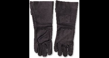 Leren Handschoenen BBQ - Zwart - Leertheorie - Barbecue & Oven handschoenen - Lederen Ovenwanten – Extra groot en soepel voor betere bescherming - Gevoerd