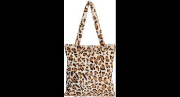 Beagles Navarra Shopper - Dames Tas - Luipaard Beige