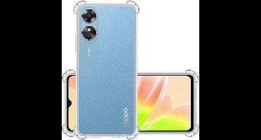 Hoesje - Geschikt voor OPPO A17 - Sterk & Shockproof - Siliconen Case - Back Cover - Telefoon Hoes Shock Proof - Transparant