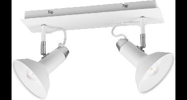 Trio leuchten - LED Plafondspot - E14 Fitting - 2-lichts - Rechthoek - Wit - Aluminium