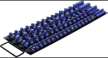 BGS Opsteekrail-set voor dopsleuteldoppen met 80 clips voor 1/4, 3/8 en 1/2