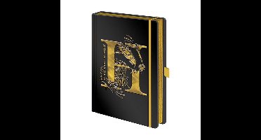 Harry Potter Notitieboek Premium A5 Hufflepuff Foil Zwart/Geel