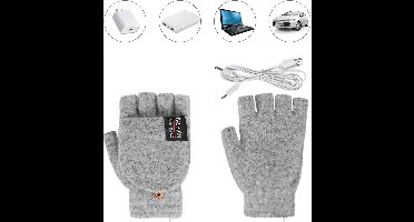 Currero Elektrische Handschoenen - Electrische Handschoenen - Verwarmde Handschoenen - Handschoenen Met Verwarming - Grijs