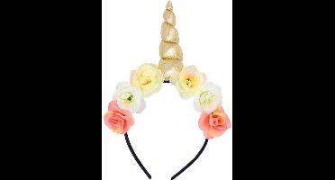 New Age Devi - Schattige Eenhoorn Diadeem - Leuke Hoofdband - Kroontje - Bloemetjes