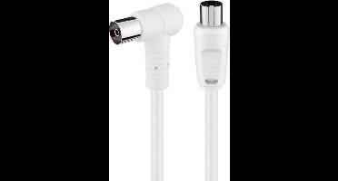 Goobay 67360 coax-kabel 2,5 meter IEC Wit