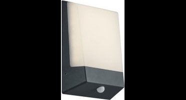 TRIO KASAI - Wandlamp - Antraciet - incl. 1x SMD 9W - Buitenverlichting - IP65 - Bewegingssensor - Schemerschakelaar