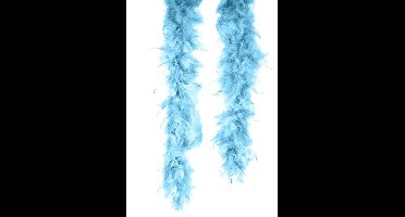 Turquoise boa voor volwassenen - Verkleedattribuut