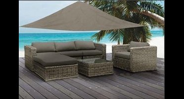 Schaduwdoek 360 x 360 x 360 cm Taupe