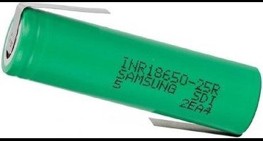 1 Stuk Z-Soldeerlippen Samsung INR18650-25R 20A