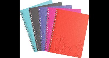 Leitz Urban Chic Notitieboek  - A4  - Gelijnd - Spiraalgebonden Met Kartonnen Kaft - Assorti