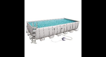 Bestway Power Steel Zwembadset rechthoekig 732x366x132 cm 56474