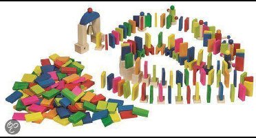 Houten domini-rally - 247 delen