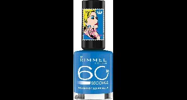 Rimmel London 60 seconds RO collectie Nagellak - 823 Blindfold Me Blue