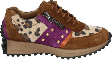 Waldlaufer 797011-H-Pinky - Volwassenen Lage sneakers - Kleur: Bruin - Maat: 38