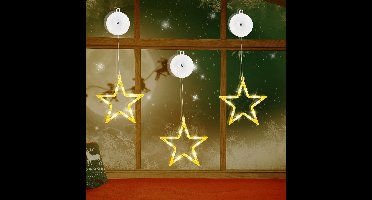 Merdoo Kerstverlichting - Sterne Sfeerlamp - Nachtlamp - Kerststerren Lampjes - 3 pcs