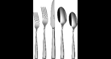 Sola Durban Bestekset 6 persoons - 50 delig - Zilverwit Premium Edelstaal 18/10 - Vaatwasserbestendig