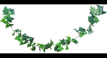 Chaks Klimop kunstplant slinger - 220 cm - groen - Kunstplanten/nepplanten - Hangplanten