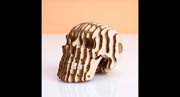 Kikkerland 3D Puzzel Van Hout - Schedel