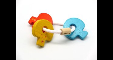 PlanToys Houten Speelgoed Baby sleutel rammelaar.