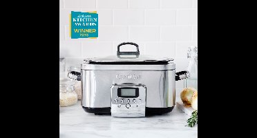 GreenPan Elite Slowcooker Stainless Steel 6L - PFAS-vrij