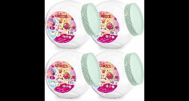 Forte Plastics Snoeppot/voorraadpot - 4x - 2L - mint groen - kunststof - D12 x H17 cm