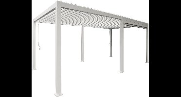 Orion Pull Down Zijscherm - 3,6M - Wit - Zijscherm voor Orion terrasoverkapping - Voor meer privacy, beschutting, schaduw onder uw overkapping