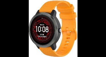 Shop4 - Geschikt voor Garmin Forerunner 245 Bandje - Siliconen Oranje