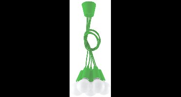 Sollux Lighting Hanglamp Diego - 90x25x25cm - E27 - groente - PVC
