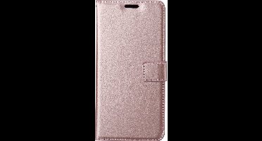 LuxeBass Telefoon Wallet Bookcase voor Samsung Galaxy A22 5G - Portemonnee telefoonhoesje voor Bankpassen - Kunstleer - Siliconen Houder - Magnetische sluiten- Rose goud - bookcase - boekhoesje - book case - boek hoesje