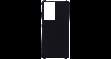 LuxeBass Hoesje geschikt voor Samsung Galaxy S21 Ultra - Anti Shock - Zwart